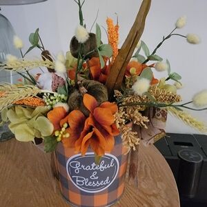 Grateful & Blessed Fall Floral Arrangement